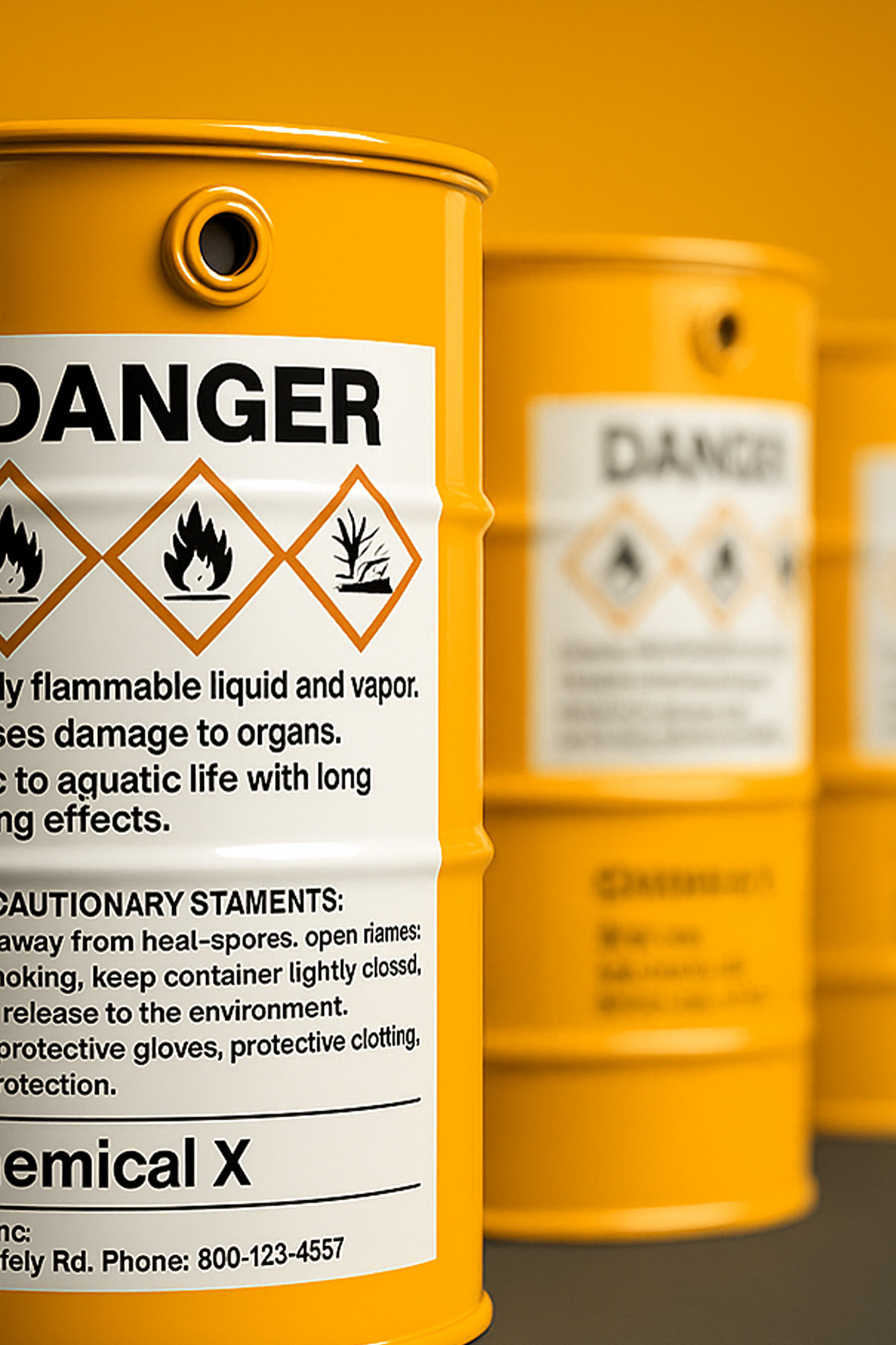 Are Your Chemical Labels Meeting the Vital GHS Classification and Labeling & BS5609 Requirements?