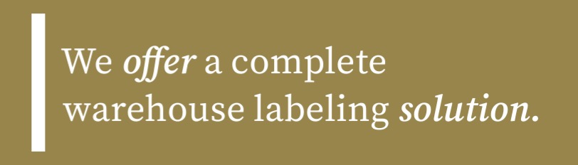 Warehouse Labels Solutions