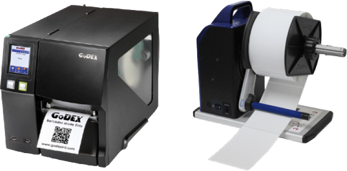 GoDEX ZX1200Xi+ high-speed industrial label printer — up to 14 ips, 203/300 dpi, thermal transfer